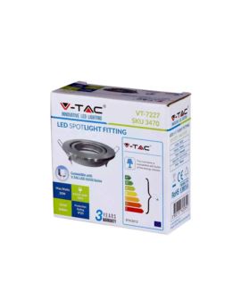 Oczko V-TAC SKU3470 VT-7227RD-SN